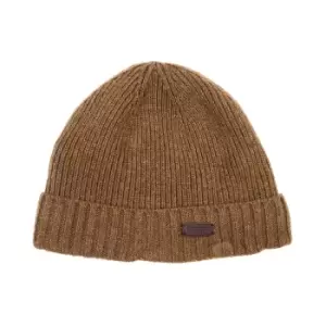 Image of Barbour Mens Carlton Beanie Sandstone One