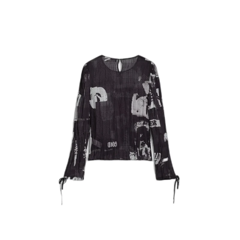Image of Desigual Womens blouse Desigual Breaking New Noir Female S