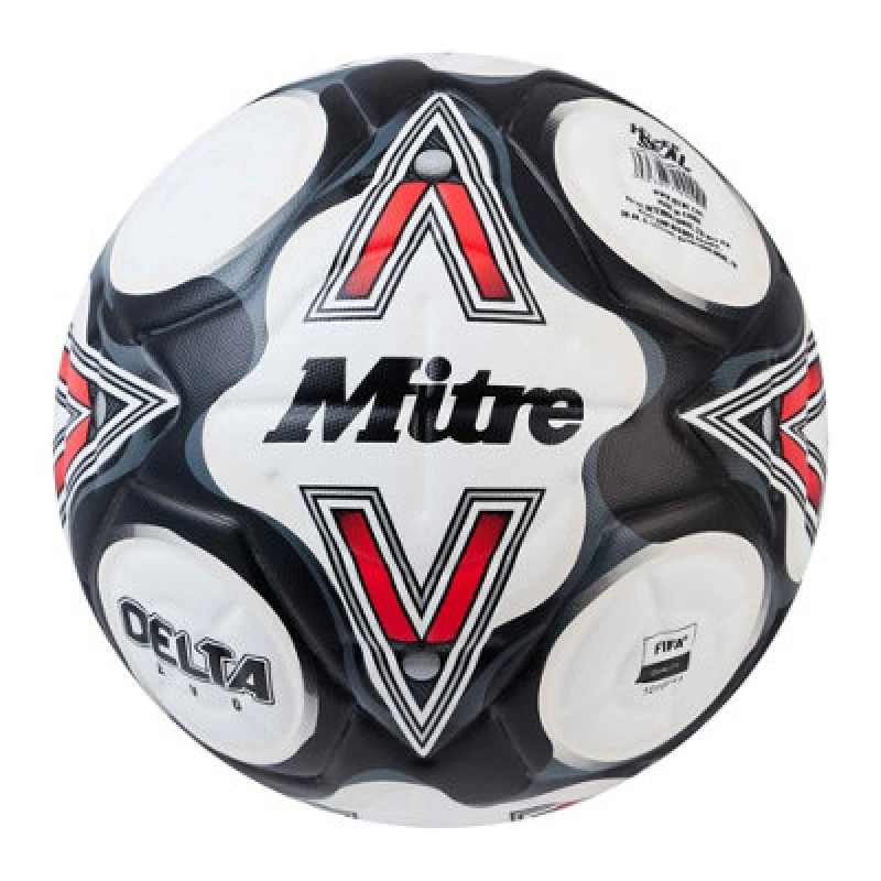 Image of Mitre Delta Evo Football White/black/red (5)