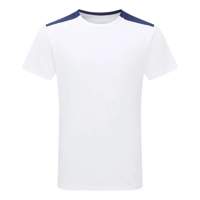 Image of TriDri Mens Performance Contrast T-Shirt in Off-White Size: Large Off-White Male L