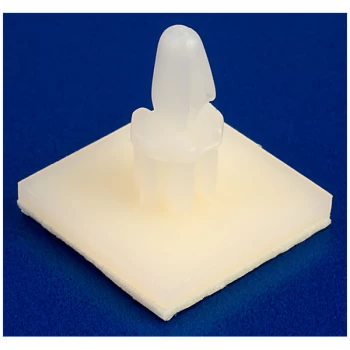 Image of R-TECH 524363 Self Adhesive Nylon PCB Pillars 9.6mm - Pack Of 50