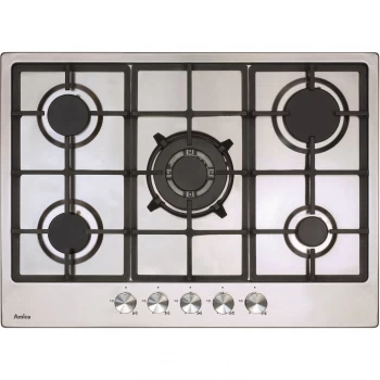 image of Amica AGH7100SS 5 Burner Gas Hob