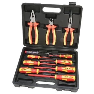 image of Hilka 11 Piece VDE Screwdriver & Plier Set