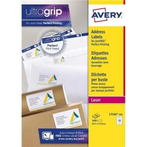 image of Avery L7164 250 63.5x72mm QuickPEEL Addressing Labels Pack of 3000 Labels