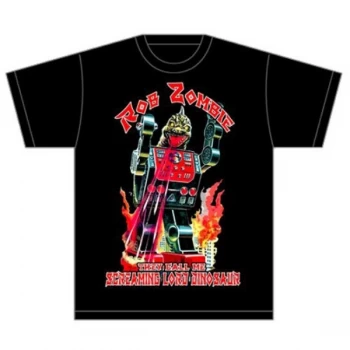Image of Rob Zombie - Lord Dinosaur Unisex Large T-Shirt - Black