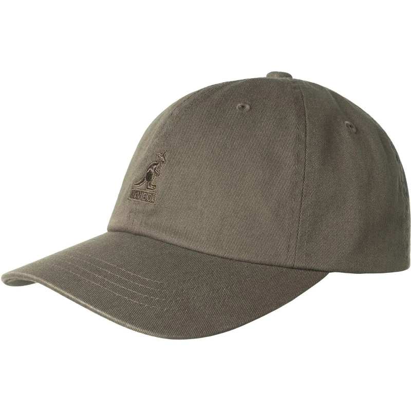 Image of Kangol Adults Washed Baseball Cap Smog unisex One Size