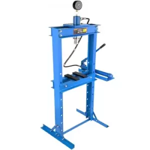 VEVOR 20 tons / 20000 kg (44000 lb) Hydraulic Shop Press Floor Press with Pump and Manometer,Heavy Duty Bottle Jack Pressing Plates