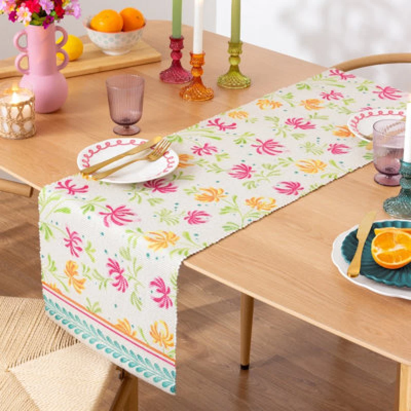 Image of Furn Furn Honeysuckle Indoor/Outdoor Table Runner Size: Small Multi Small Unisex 5025532793720