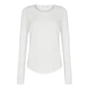 image of Rag and Bone Hudson Long Sleeved T Shirt - White