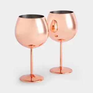Image of Rose Gold Gin Glasses