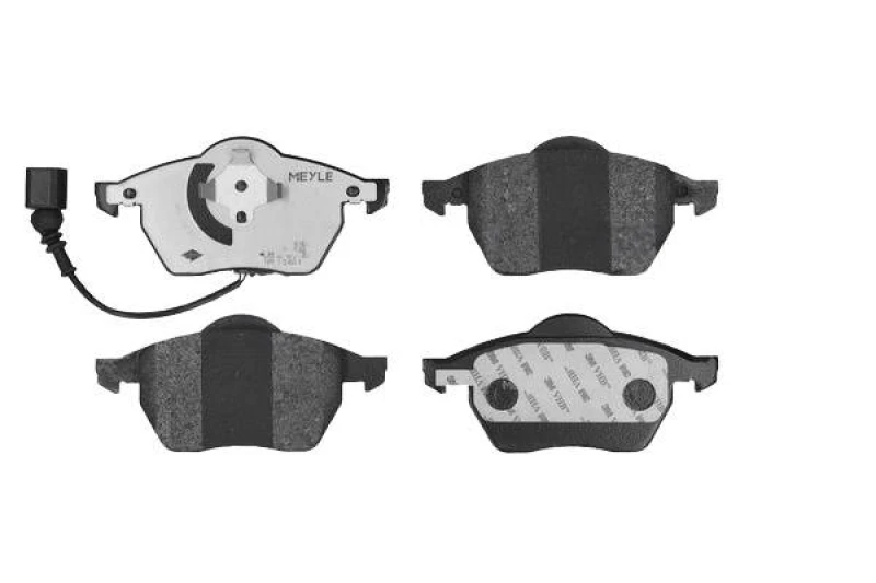 Image of MEYLE 025 233 9219/PD Brake pad set Front Axle, incl. wear warning contact, MEYLE-PD Quality, with anti-squeak plate Brake Pad Set,disc brake (402)