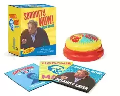 Image of seinfeld serenity now talking button featuring the voice of frank costanza