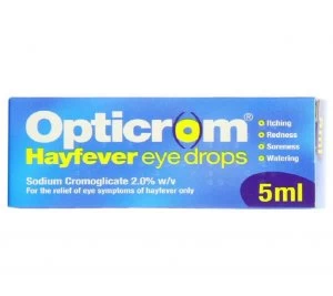 image of Opticrom Hayfever Eye Drops 5ml