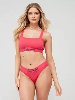 Image of Calvin Klein Reimagined Heritage Unlined Bralette - Pink, Size S, Women