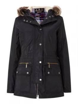 Image of Barbour Kelsall waxed jacket Black