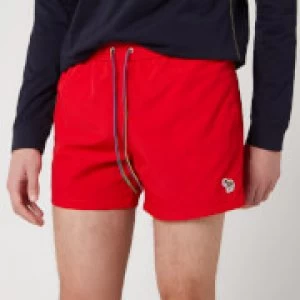 image of Paul Smith Mens Zebra Swim Shorts - Red - S