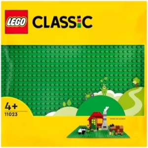 image of LEGO Classic: Green Baseplate 32x32 Building Board (11023)