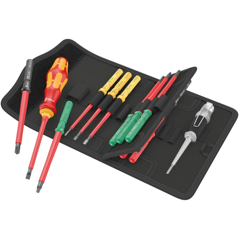 Image of Wera Kraftform Kompakt 16 Piece VDE Insulated Screwdriver Set 5006607001