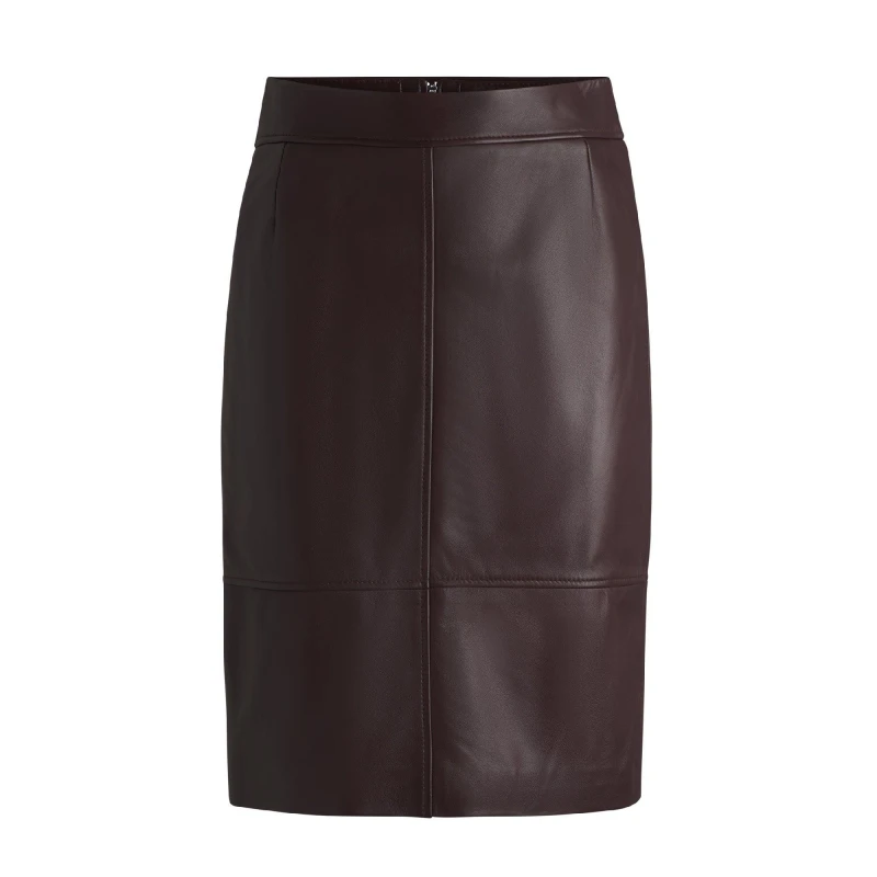 Image of Boss Womens Selrita5 Pencil Skirt Open Red female 6 (XS)