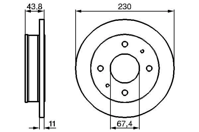 Image of Brake disc Bosch 0 986 478 727