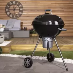 Image of Charles Bentley 21" Premium Charcoal Kettle BBQ Enamel Coated Steel - Black - Black