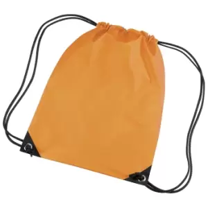 Image of Bagbase Premium Gymsac Water Resistant Bag (11 Litres) (Pack Of 2) (One Size) (Fluoresent Orange)