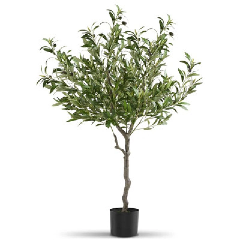 Image of Tectake Artificial Plant - Olive Tree, Realistic Look, Low-Maintenance 120 Cm