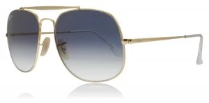 Image of Ray-Ban The General Sunglasses Gold/Crystal Blue 001/3F 57mm