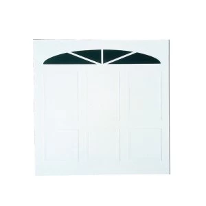 image of Wickes Bronte Glosswhite Framed Canopy Garage Door 2134 x 1981mm