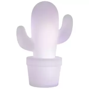 Image of Lucide CACTUS - Table Lamp Outdoor - Ø22,7cm - LED Dim. - 1x2W 2700K - IP44 - White