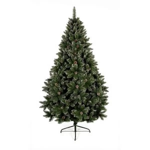 Image of Premier Decorations Premier Ltd Rocky Mountain Pine PVC Snow Tipped Pine Cones - 2.1m