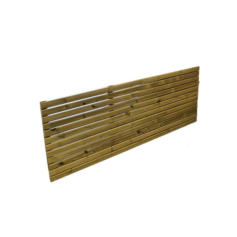 Image of Churnet Valley Garden Furniture Ltd Multi Pack of 2 - 6 x 2 Ft Contemporary Fence Panel - Fully Assembled in Brown Size: 2 Pack Brown Unisex 2 Pack