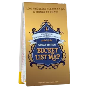 Image of ST&G's Solid Gold Great British Bucket List Map