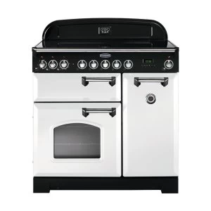 image of Rangemaster CDL90EIWH-C Classic Deluxe 90cm Induction Range Cooker