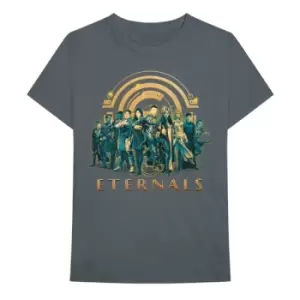 image of Marvel Comics - Eternals Heroes Unisex XX-Large T-Shirt - Grey