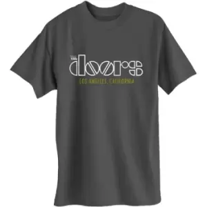 Image of The Doors - LA California Unisex XX-Large T-Shirt - Grey