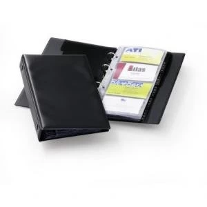 image of Durable VISIFIX Economy 96 Business Card Binder 255x145mm Black