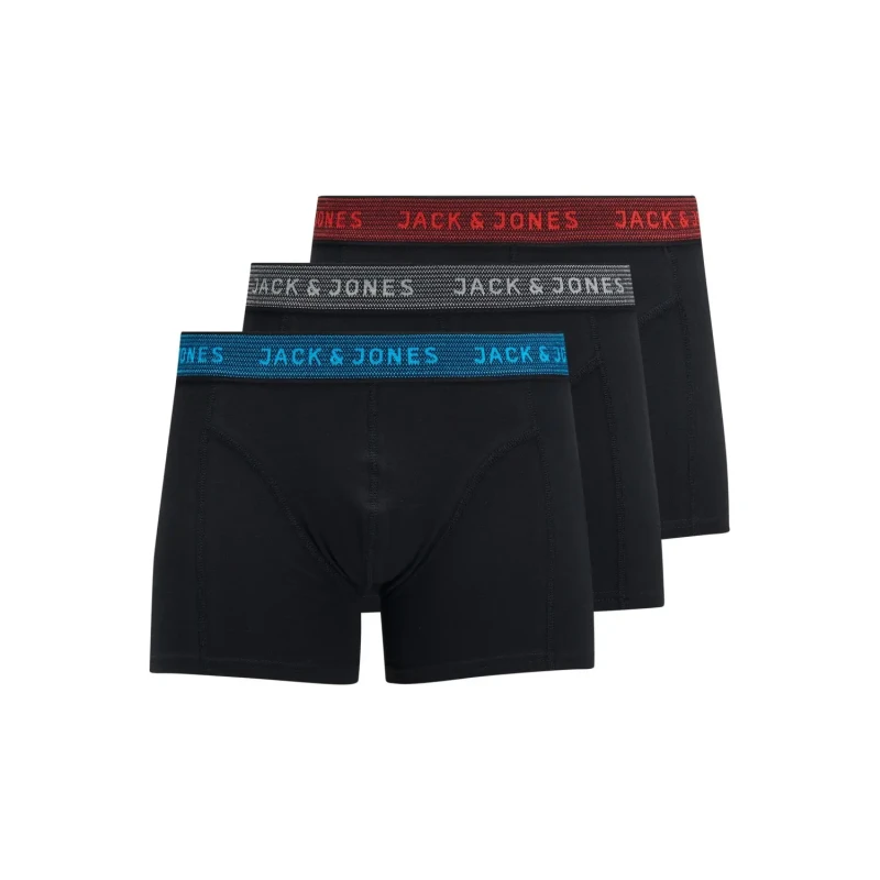Image of jack & jones Pack of 3 Hipsters in Cotton Black + Black + Black Men XXL;XL