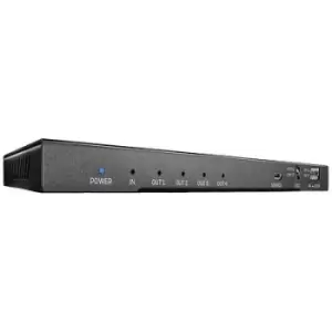 image of LINDY 38231 4 ports HDMI splitter 4096 x 2160 p Black