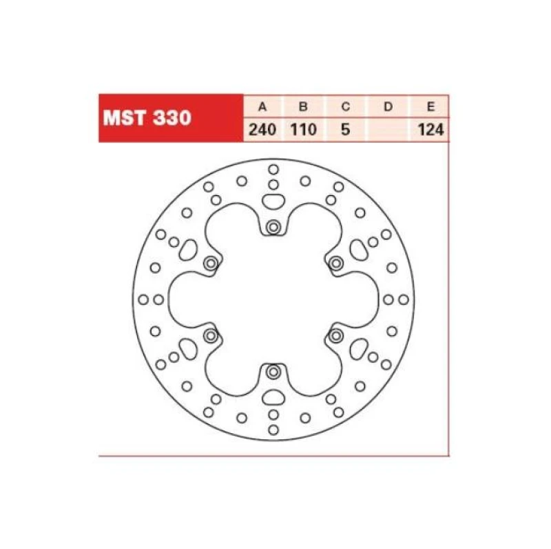 Image of TRW MST330 Brake disc Brake Disc (82)