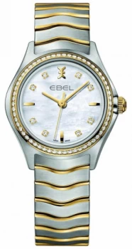 image of EBEL Wave Ladies Two-tone Diamond Set 1216351 Watch