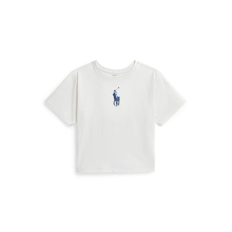 Image of Polo Ralph Lauren Large Logo T-Shirt Juniors - White White 9 - 10 Years