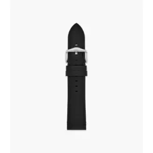 Image of Fossil Mens 22Mm Eco Leather Strap - Black