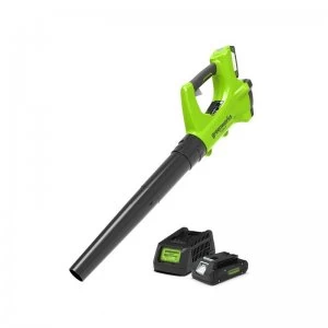 image of Greenworks 24V Cordless Axial Blower with Battery