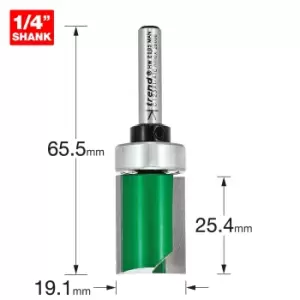 Image of Trend Bearing Guided Template Profiler Router Cutter 19.1mm 25.4mm 1/4"