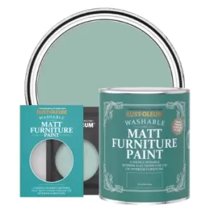 image of Rust-Oleum Matt Furniture & Trim Paint - COASTAL Blue - 750ml