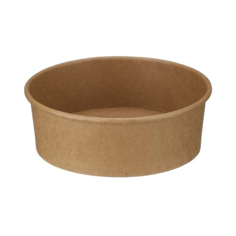 Image of Go-Pak Round Kraft Bowl PE Lined 500ml Kraft (300 Pack) D48000