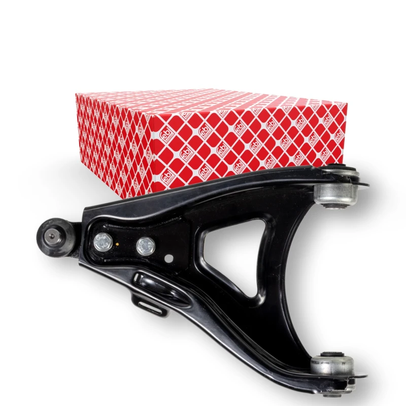 Image of FEBI BILSTEIN 06943 Suspension arm Control Arm, Sheet Steel, Lower, with ball joint, with rubber mounts Sheet Steel Track Control Arm (273)