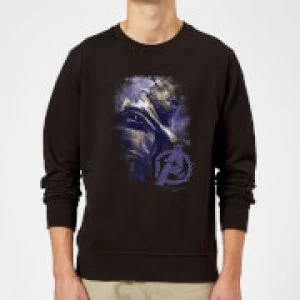 Image of Avengers Endgame Thanos Brushed Sweatshirt - Black