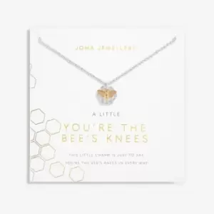 image of You'Re The Bees Knees Silver And Gold 46cm + 5cm Necklace 6106